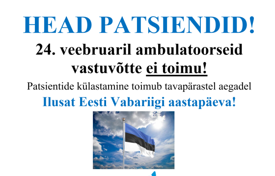 Pärnu Haigla lahtiolekuajad esmaspäeval, 24.02.25